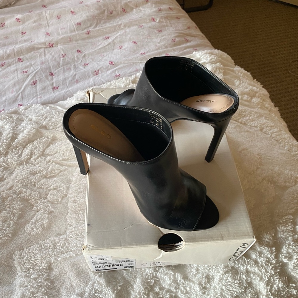 ALDO Black open toe shoes Paenia